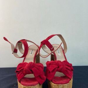 Miu Miu Camurça Vermelho