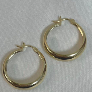 Argola Prata 950 com Banho de Ouro