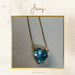 Colar Coração Ouro 18K