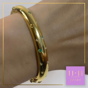 Bracelete em Prata 950 com Banho de Ouro